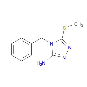 4H-1,2,4-Triazol-3-amine, 5-(methylthio)-4-(phenylmethyl)-