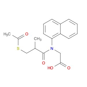 Glycine, N-[3-(acetylthio)-2-methyl-1-oxopropyl]-N-1-naphthalenyl-