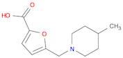 5-[(4-methylpiperidin-1-yl)methyl]-2-furoic acid