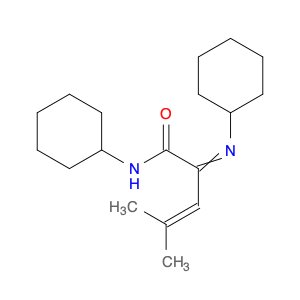 3-Pentenamide, N-cyclohexyl-2-(cyclohexylimino)-4-methyl-
