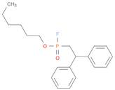 Phosphonofluoridic acid, (2,2-diphenylethyl)-, hexyl ester