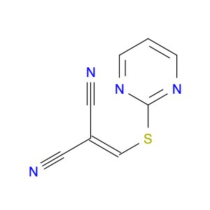 Propanedinitrile, [(2-pyrimidinylthio)methylene]-