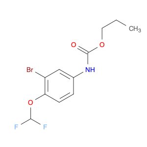 Carbamic acid, [3-bromo-4-(difluoromethoxy)phenyl]-, propyl ester