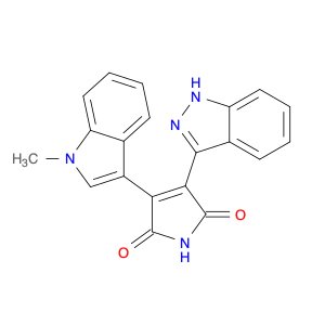 1H-Pyrrole-2,5-dione, 3-(1H-indazol-3-yl)-4-(1-methyl-1H-indol-3-yl)-