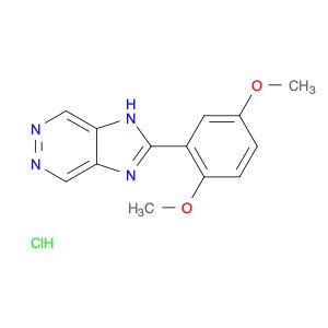 1H-Imidazo[4,5-d]pyridazine, 2-(2,5-dimethoxyphenyl)-, hydrochloride