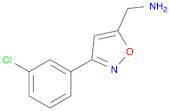 C-[3-(3-CHLORO-PHENYL)-ISOXAZOL-5-YL]-METHYLAMINE