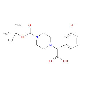 1-Piperazineaceticacid, a-(3-bromophenyl)-4-[(1,1-dimethylethoxy)carbonyl]-