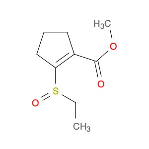 1-Cyclopentene-1-carboxylic acid, 2-(ethylsulfinyl)-, methyl ester