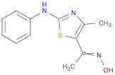 Ethanone, 1-[4-methyl-2-(phenylamino)-5-thiazolyl]-, oxime