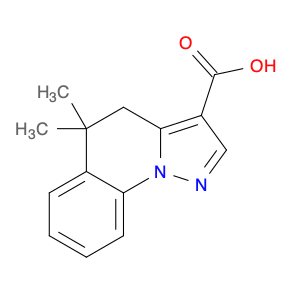 Pyrazolo[1,5-a]quinoline-3-carboxylic acid, 4,5-dihydro-5,5-dimethyl-