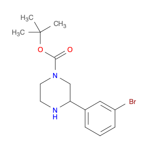 1-Piperazinecarboxylicacid, 3-(3-bromophenyl)-, 1,1-dimethylethyl ester