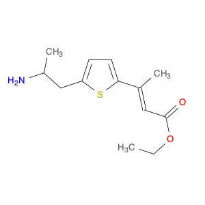 2-Butenoic acid, 3-[5-(2-aminopropyl)-2-thienyl]-, ethyl ester, (E)-