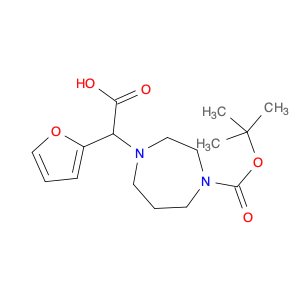 2-(4-(tert-Butoxycarbonyl)-1,4-diazepan-1-yl)-2-(furan-2-yl)acetic acid