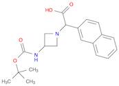 2-(3-((tert-Butoxycarbonyl)amino)azetidin-1-yl)-2-(naphthalen-2-yl)acetic acid