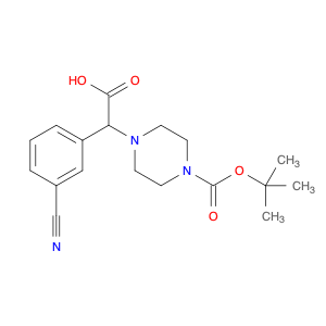 1-Piperazineaceticacid, a-(3-cyanophenyl)-4-[(1,1-dimethylethoxy)carbonyl]-