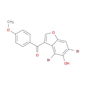 Methanone, (4,6-dibromo-5-hydroxy-3-benzofuranyl)(4-methoxyphenyl)-