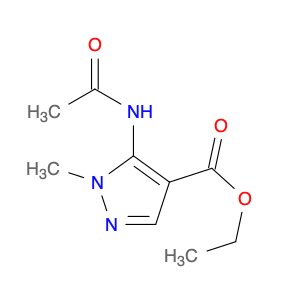 1H-Pyrazole-4-carboxylic acid, 5-(acetylamino)-1-methyl-, ethyl ester