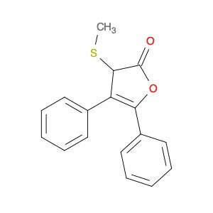 2(3H)-Furanone, 3-(methylthio)-4,5-diphenyl-