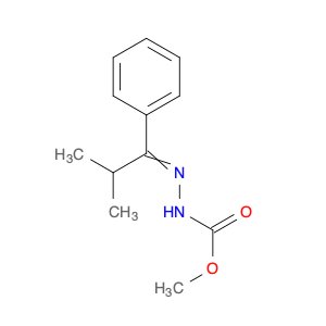 Hydrazinecarboxylic acid, (2-methyl-1-phenylpropylidene)-, methyl ester