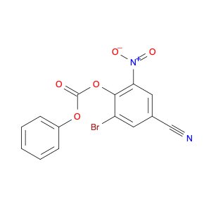 (2-bromo-4-cyano-6-nitro-phenyl) phenyl carbonate