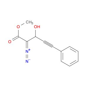 4-Pentynoic acid, 2-diazo-3-hydroxy-5-phenyl-, methyl ester