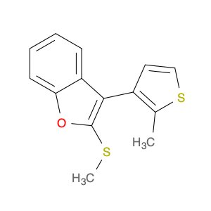 Benzofuran, 3-(2-methyl-3-thienyl)-2-(methylthio)-