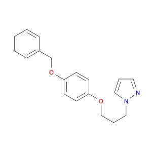 1H-Pyrazole, 1-[3-[4-(phenylmethoxy)phenoxy]propyl]-
