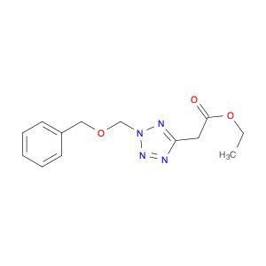 2H-Tetrazole-5-acetic acid, 2-[(phenylmethoxy)methyl]-, ethyl ester