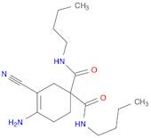 3-Cyclohexene-1,1-dicarboxamide, 4-amino-N,N'-dibutyl-3-cyano-