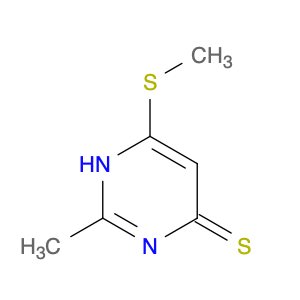 4(1H)-Pyrimidinethione, 2-methyl-6-(methylthio)-