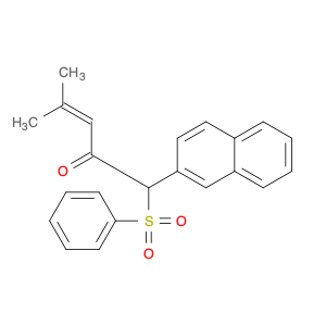 3-Penten-2-one, 4-methyl-1-(2-naphthalenyl)-1-(phenylsulfonyl)-