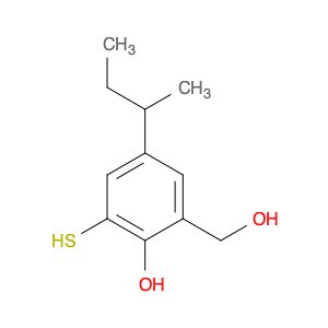 Benzenemethanol, 2-hydroxy-3-mercapto-5-(1-methylpropyl)-