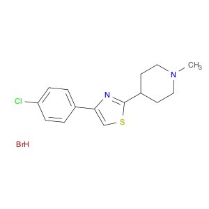 Piperidine, 4-[4-(4-chlorophenyl)-2-thiazolyl]-1-methyl-, hydrobromide