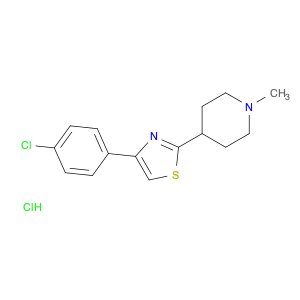 Piperidine, 4-[4-(4-chlorophenyl)-2-thiazolyl]-1-methyl-, hydrochloride