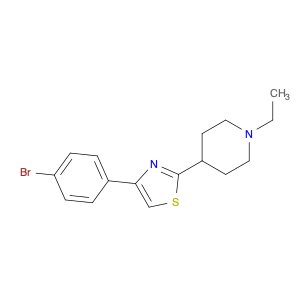 Piperidine, 4-[4-(4-bromophenyl)-2-thiazolyl]-1-ethyl-