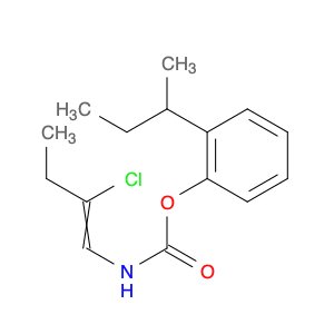 Carbamic acid, (2-chloro-1-butenyl)-, 2-(1-methylpropyl)phenyl ester