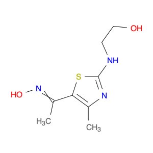 Ethanone, 1-[2-[(2-hydroxyethyl)amino]-4-methyl-5-thiazolyl]-, oxime