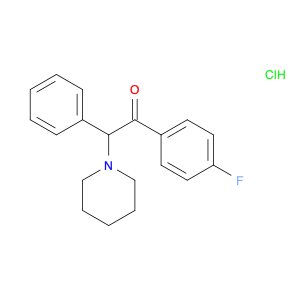Ethanone, 1-(4-fluorophenyl)-2-phenyl-2-(1-piperidinyl)-, hydrochloride
