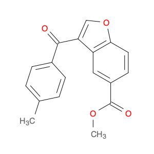 5-Benzofurancarboxylic acid, 3-(4-methylbenzoyl)-, methyl ester