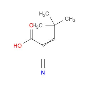 2-Cyano-4,4-dimethyl-2-pentenoic acid