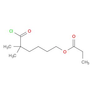 Hexanoyl chloride, 2,2-dimethyl-6-(1-oxopropoxy)-