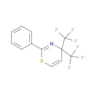 4H-1,3-Thiazine, 2-phenyl-4,4-bis(trifluoromethyl)-