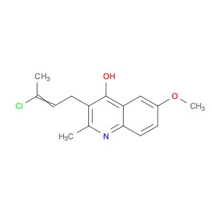 4-Quinolinol, 3-(3-chloro-2-butenyl)-6-methoxy-2-methyl-