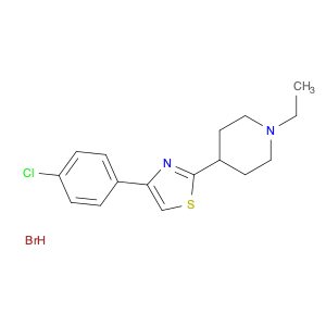 Piperidine, 4-[4-(4-chlorophenyl)-2-thiazolyl]-1-ethyl-, hydrobromide