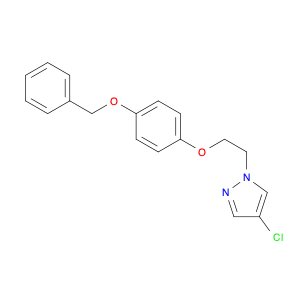 1H-Pyrazole, 4-chloro-1-[2-[4-(phenylmethoxy)phenoxy]ethyl]-