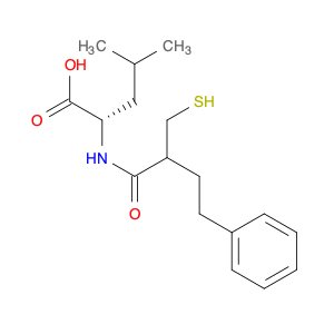 L-Leucine, N-[2-(mercaptomethyl)-1-oxo-4-phenylbutyl]-, (S)-