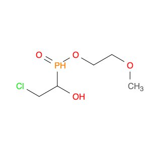Phosphinic acid, (2-chloro-1-hydroxyethyl)-, 2-methoxyethyl ester