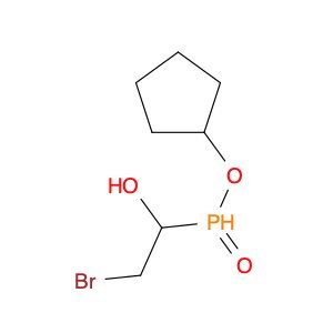 Phosphinic acid, (2-bromo-1-hydroxyethyl)-, cyclopentyl ester