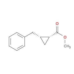 Cyclopropanecarboxylic acid, 2-(phenylmethyl)-, methyl ester, cis-