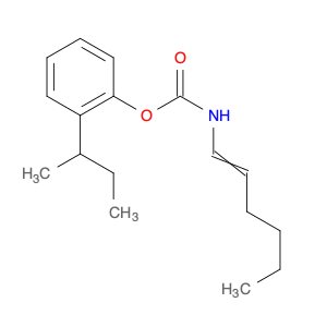 Carbamic acid, 1-hexenyl-, 2-(1-methylpropyl)phenyl ester